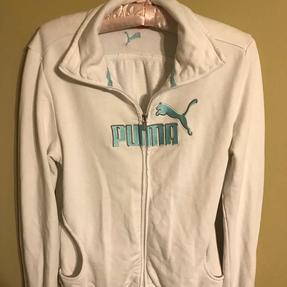 Puma White Zip Up
